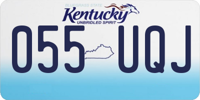 KY license plate 055UQJ