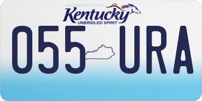 KY license plate 055URA