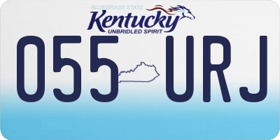 KY license plate 055URJ
