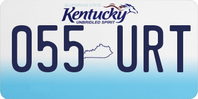 KY license plate 055URT