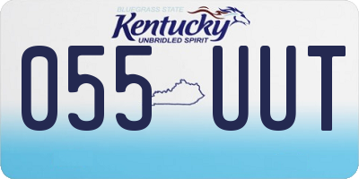 KY license plate 055UUT