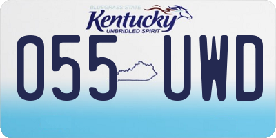 KY license plate 055UWD