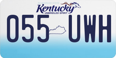 KY license plate 055UWH