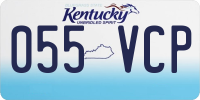 KY license plate 055VCP