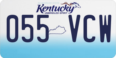 KY license plate 055VCW