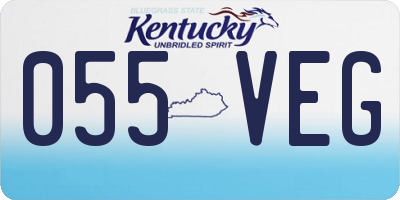 KY license plate 055VEG
