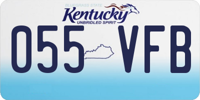 KY license plate 055VFB