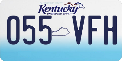 KY license plate 055VFH