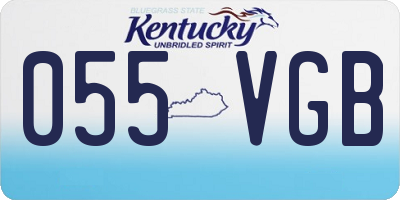 KY license plate 055VGB