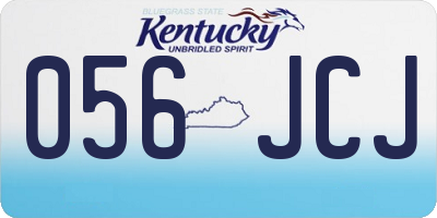 KY license plate 056JCJ