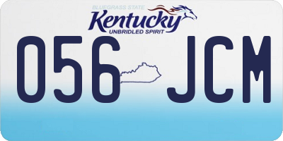 KY license plate 056JCM