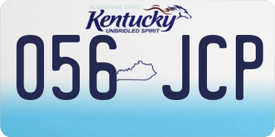 KY license plate 056JCP