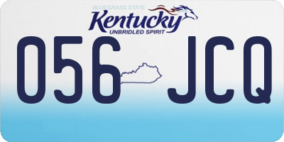KY license plate 056JCQ