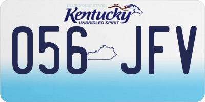 KY license plate 056JFV
