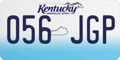 KY license plate 056JGP