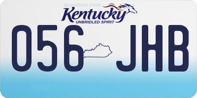 KY license plate 056JHB