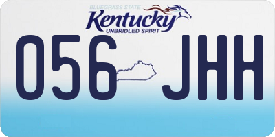 KY license plate 056JHH