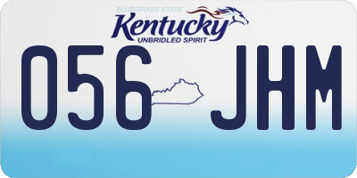 KY license plate 056JHM