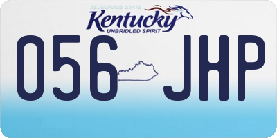 KY license plate 056JHP