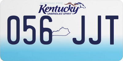 KY license plate 056JJT