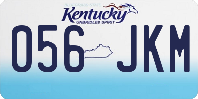 KY license plate 056JKM