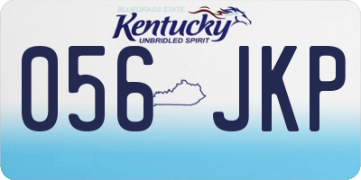 KY license plate 056JKP