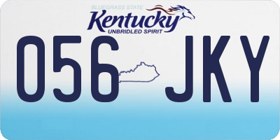 KY license plate 056JKY