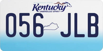 KY license plate 056JLB