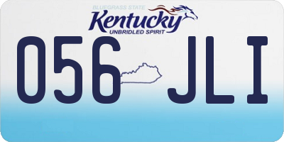 KY license plate 056JLI