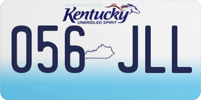 KY license plate 056JLL