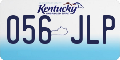 KY license plate 056JLP