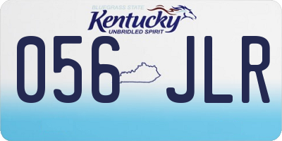 KY license plate 056JLR