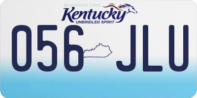 KY license plate 056JLU