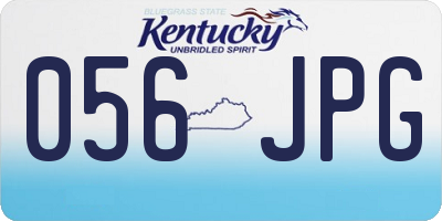 KY license plate 056JPG