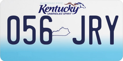 KY license plate 056JRY
