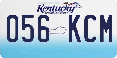 KY license plate 056KCM