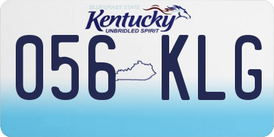 KY license plate 056KLG