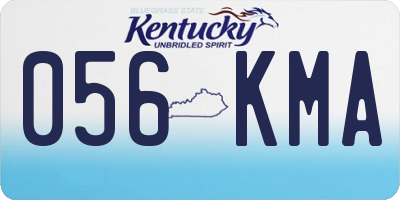 KY license plate 056KMA