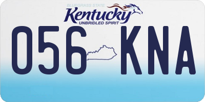 KY license plate 056KNA