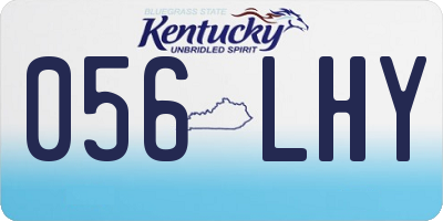 KY license plate 056LHY