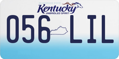 KY license plate 056LIL