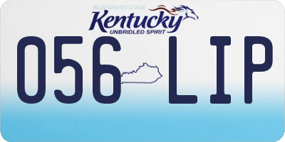 KY license plate 056LIP