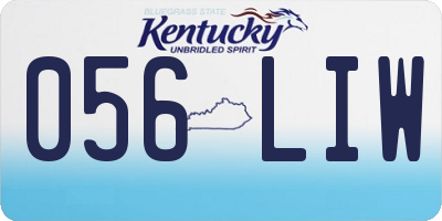 KY license plate 056LIW