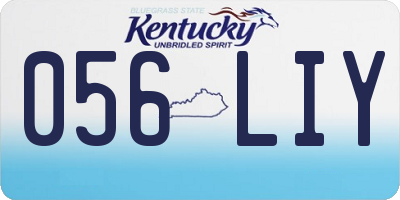 KY license plate 056LIY