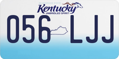 KY license plate 056LJJ