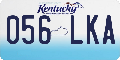 KY license plate 056LKA