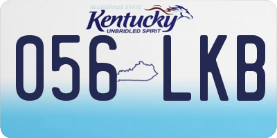KY license plate 056LKB