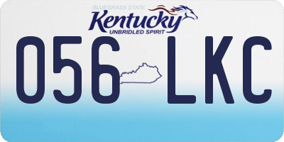 KY license plate 056LKC