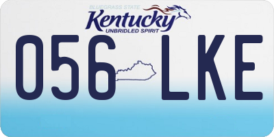 KY license plate 056LKE