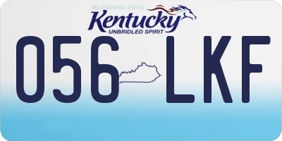 KY license plate 056LKF